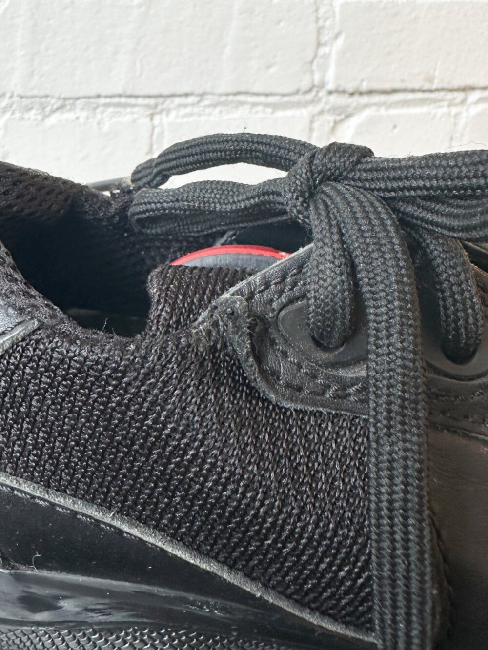 Prada America's Cup Original Black Leather & Mesh Low Top Sneakers - UK Size 6 - Picture 7 of 8